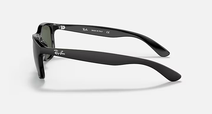 RAY-BAN ANDY Black & Green Square Sunglasses For Men M