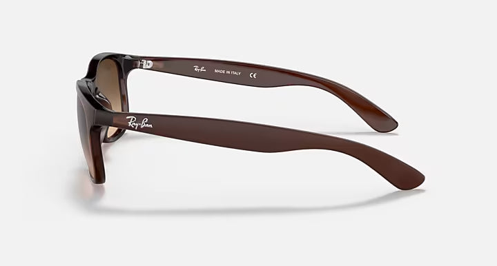 RAY-BAN ANDY Brown & Brown Gradient Square Sunglasses For Men M