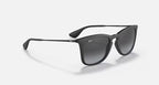 RAY-BAN RB4221 Rubber Black & Grey Gradient Square Sunglasses For Unisex S