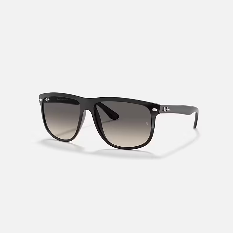 RAY-BAN BOYFRIEND Black & Grey Square Sunglasses For Men L