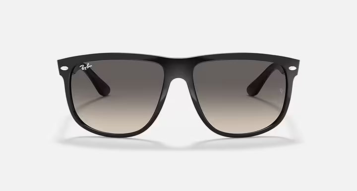 RAY-BAN BOYFRIEND Black & Grey Square Sunglasses For Men L