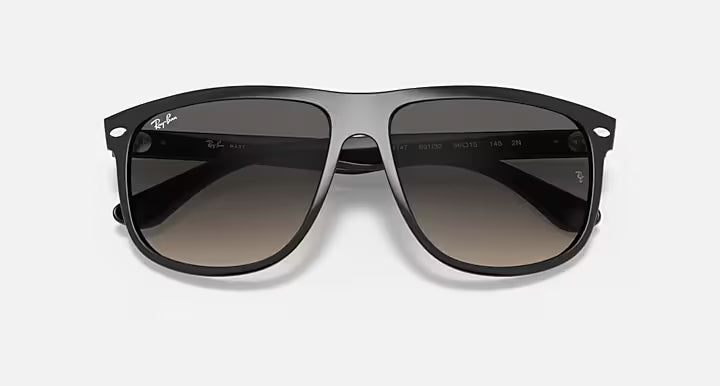 RAY-BAN BOYFRIEND Black & Grey Square Sunglasses For Men L