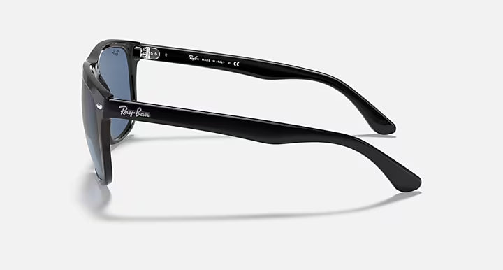 RAY-BAN BOYFRIEND Black & Dark Blue Square Sunglasses For Men L