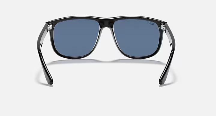 RAY-BAN BOYFRIEND Black & Dark Blue Square Sunglasses For Men L