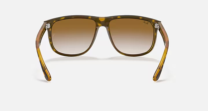 RAY-BAN BOYFRIEND Light Havana & Light Brown Gradient Square Sunglasses For Men S
