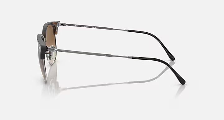 RAY-BAN NEW CLUBMASTER Havana & Brown Irregular Sunglasses For Unisex L