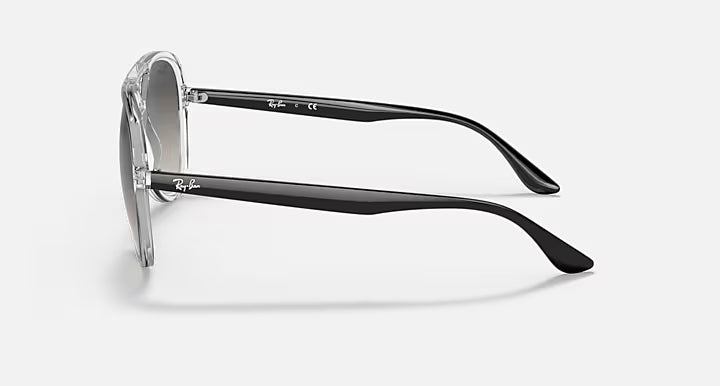RAY-BAN RB4376 Transparent & Grey Gradient Pilot Sunglasses For Unisex L