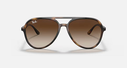 RAY-BAN RB4376 Havana & Brown Gradient Pilot Sunglasses For Unisex L