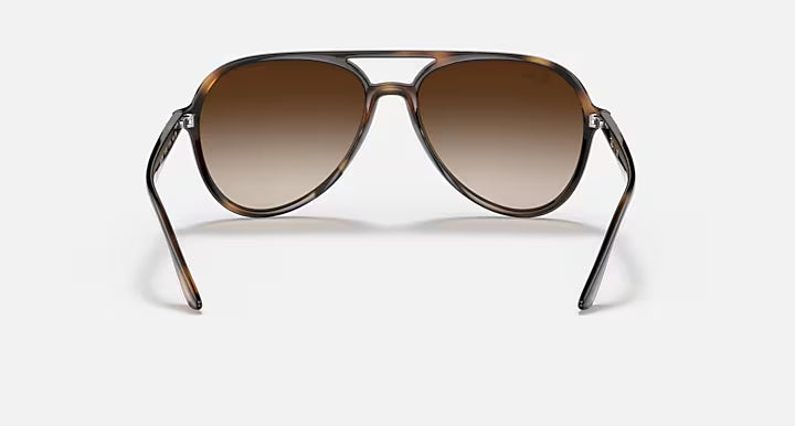 RAY-BAN RB4376 Havana & Brown Gradient Pilot Sunglasses For Unisex L