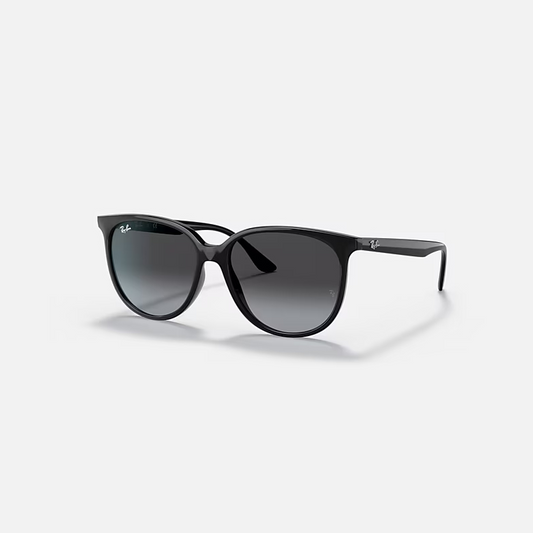 RAY-BAN RB4378 Black & Grey Gradient Square Sunglasses For Women S