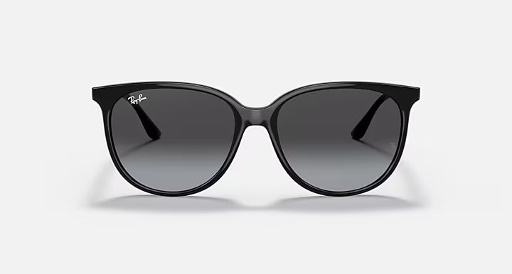 RAY-BAN RB4378 Black & Grey Gradient Square Sunglasses For Women S