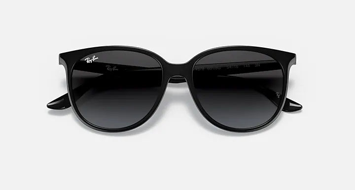 RAY-BAN RB4378 Black & Grey Gradient Square Sunglasses For Women S