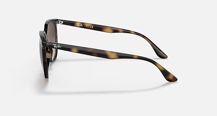 RAY-BAN RB4378 Havana & Gradient Brown Square Sunglasses For Women S