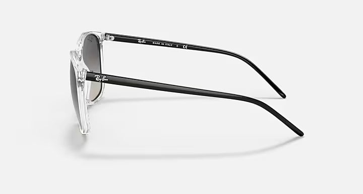 RAY-BAN RB4387 Transparent & Grey Gradient Square Sunglasses For Unisex M