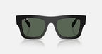 RAY-BAN RB2217M Black & Dark Green Square Sunglasses For Unisex L