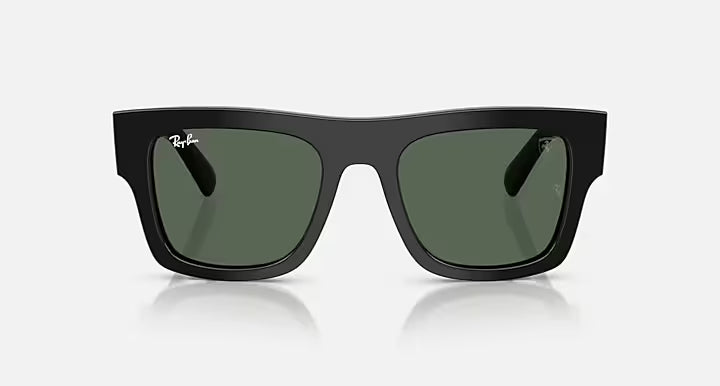 RAY-BAN RB2217M Black & Dark Green Square Sunglasses For Unisex L