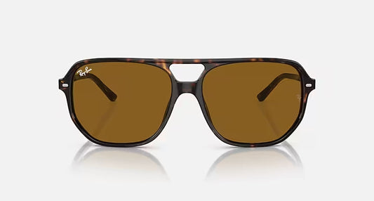 RAY-BAN BILL ONE Havana & Brown Irregular Sunglasses For Unisex M