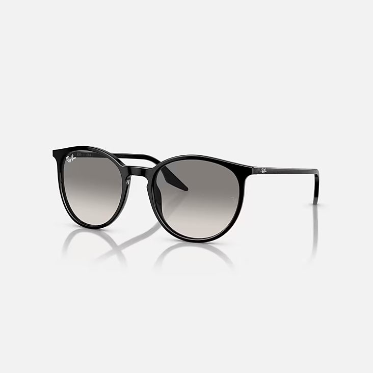 RAY-BAN RB2204 Black & Light Grey Phantos Sunglasses For Unisex L