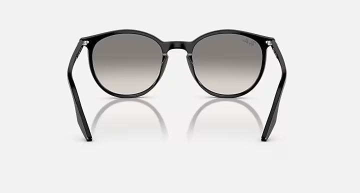 RAY-BAN RB2204 Black & Light Grey Phantos Sunglasses For Unisex S