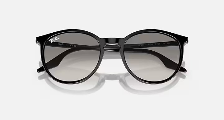 RAY-BAN RB2204 Black & Light Grey Phantos Sunglasses For Unisex L