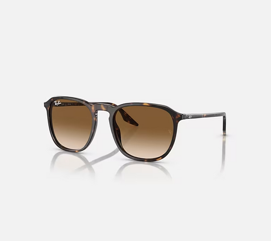 RAY-BAN RB2203 Havana & Light Brown Square Sunglasses For Unisex M
