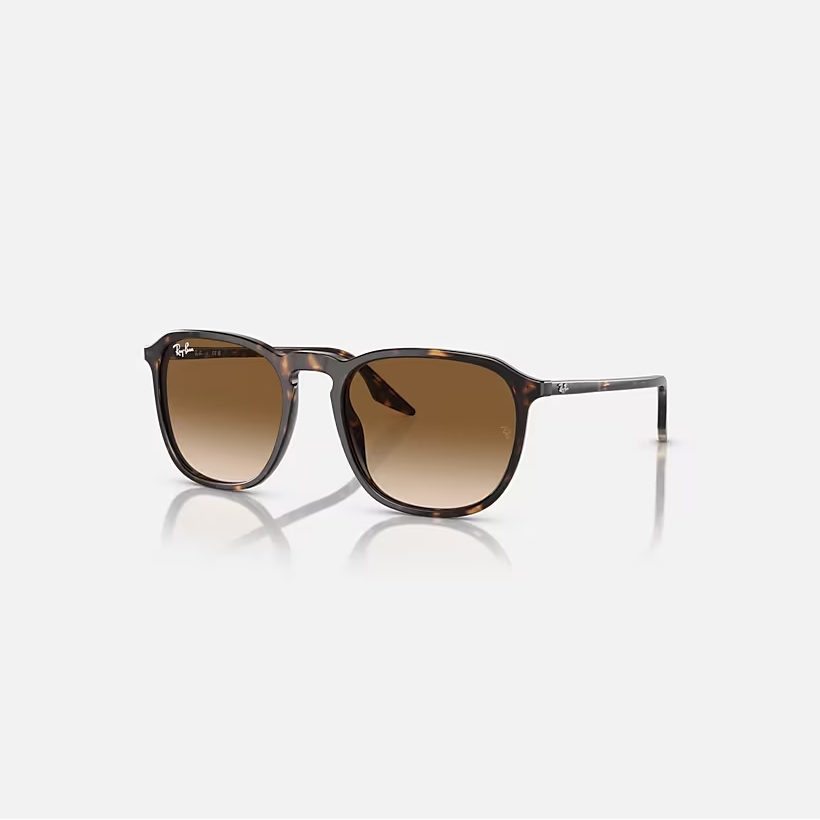 RAY-BAN RB2203 Havana & Light Brown Square Sunglasses For Unisex L