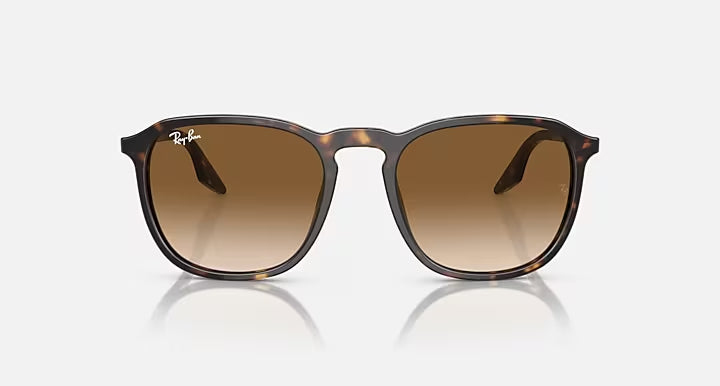 RAY-BAN RB2203 Havana & Light Brown Square Sunglasses For Unisex M
