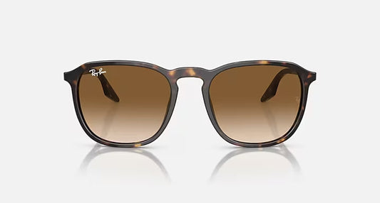 RAY-BAN RB2203 Havana & Light Brown Square Sunglasses For Unisex L