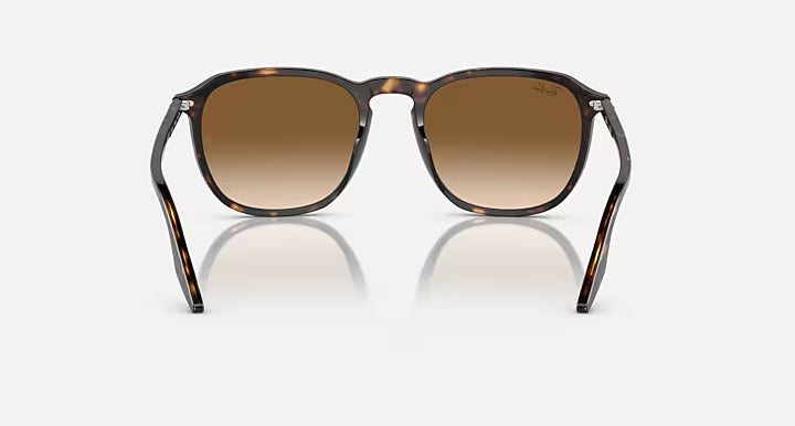 RAY-BAN RB2203 Havana & Light Brown Square Sunglasses For Unisex M