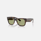 نظارة شمسية RAY-BAN MEGA WAYFARER SUMMER CAPSULE مربعة للجنسين بلون هافانا وأخضر زجاجي M