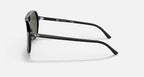 RAY-BAN BILL Black & G-15 Green Square Sunglasses For Unisex M