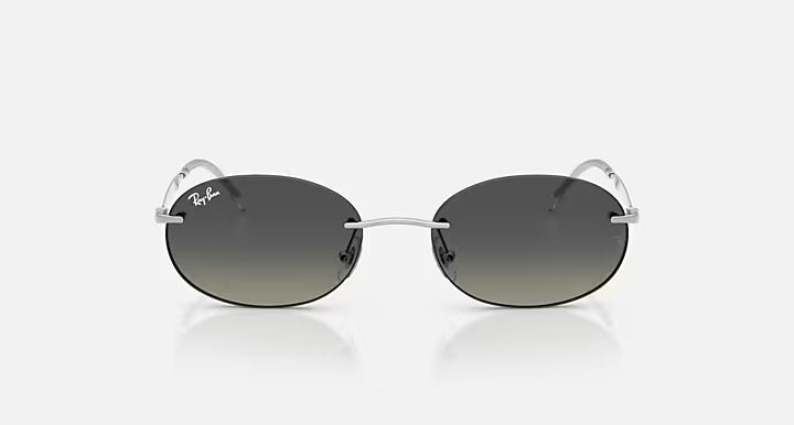 RAY-BAN RB3767 Silver & Grey Gradient Oval Sunglasses For Unisex S