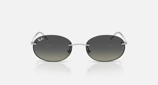 RAY-BAN RB3767 Silver & Grey Gradient Oval Sunglasses For Unisex S