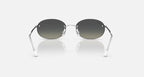 RAY-BAN RB3767 Silver & Grey Gradient Oval Sunglasses For Unisex S