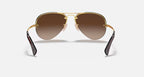 نظارة شمسية للرجال طراز RAY-BAN RB3449 Arista Gold & Brown Gradient Pilot L