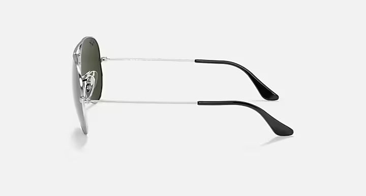 RAY-BAN AVIATOR MIRROR Silver & Grey Pilot Sunglasses For Unisex M