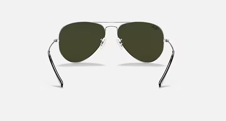 RAY-BAN AVIATOR MIRROR Silver & Grey Pilot Sunglasses For Unisex M