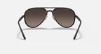 نظارة شمسية RAY-BAN RB4320CH CHROMANCE للرجال والنساء بتصميم طيار باللونين الأسود والفضي L