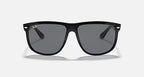 RAY-BAN BOYFRIEND Black & Grey Square Sunglasses For Men S