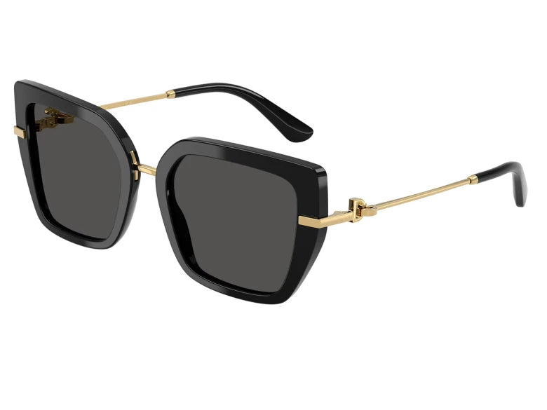 D&G DG4474 Black & Dark Grey Butterfly Sunglasses -Size 53