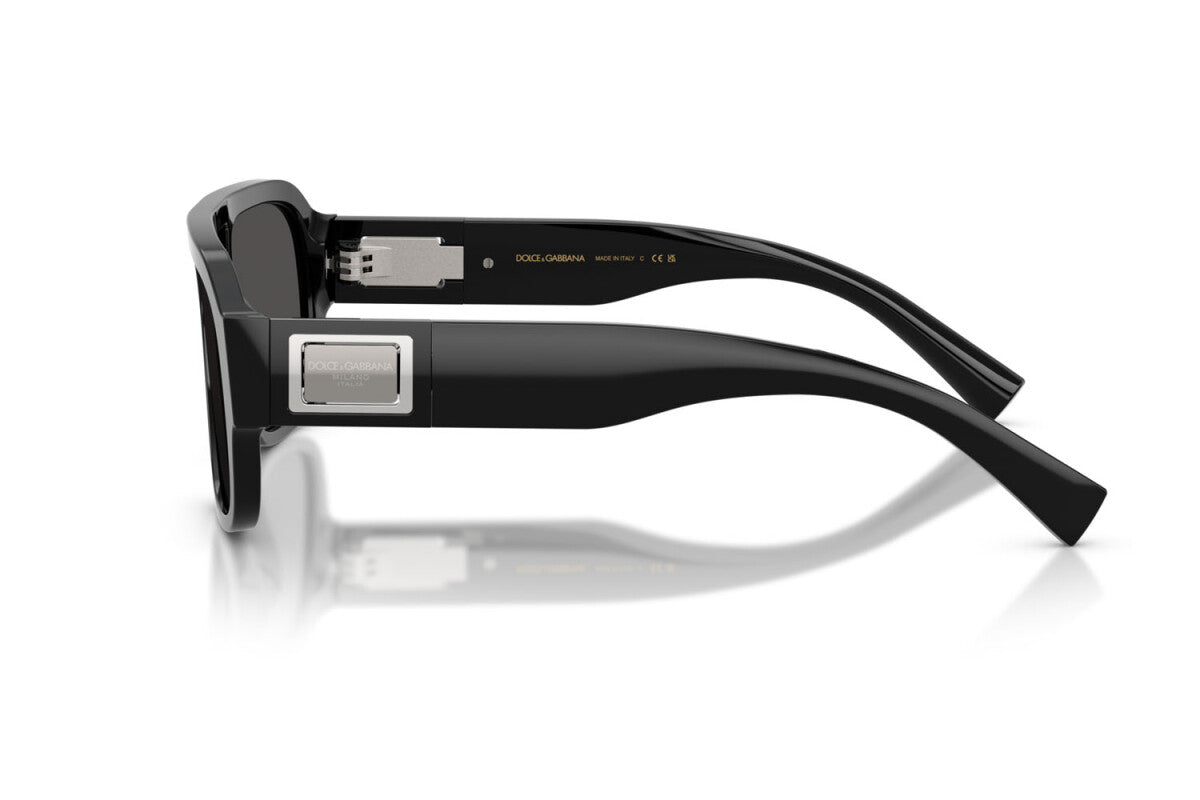 DOLCE & GABBANA DG4506 Black & Dark Grey Pilot Sunglasses For Men XXL