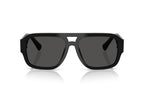 DOLCE & GABBANA DG4506 Black & Dark Grey Pilot Sunglasses For Men XXL