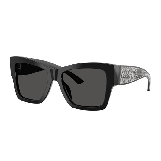 D&G DG4493 Black & Dark Grey Square Sunglasses- Size 55