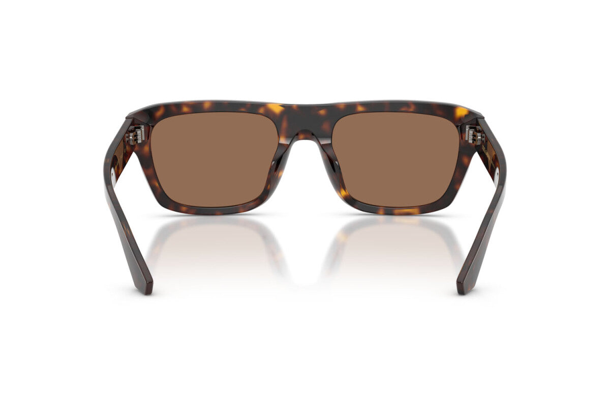 DOLCE & GABBANA DG4496 Havana & Dark Brown Rectangle Sunglasses For Men L