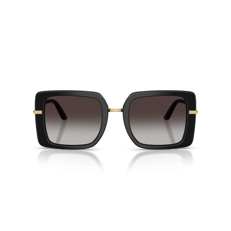 D&G DG4491 Black / Grey Square Sunglasses-Size 52