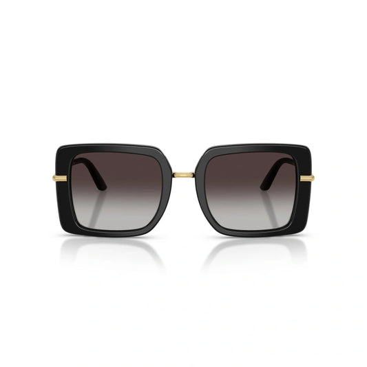 D&G DG4491 Black / Grey Square Sunglasses-Size 52