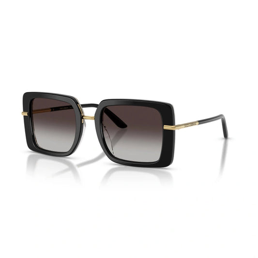 D&G DG4491 Black / Grey Square Sunglasses-Size 52