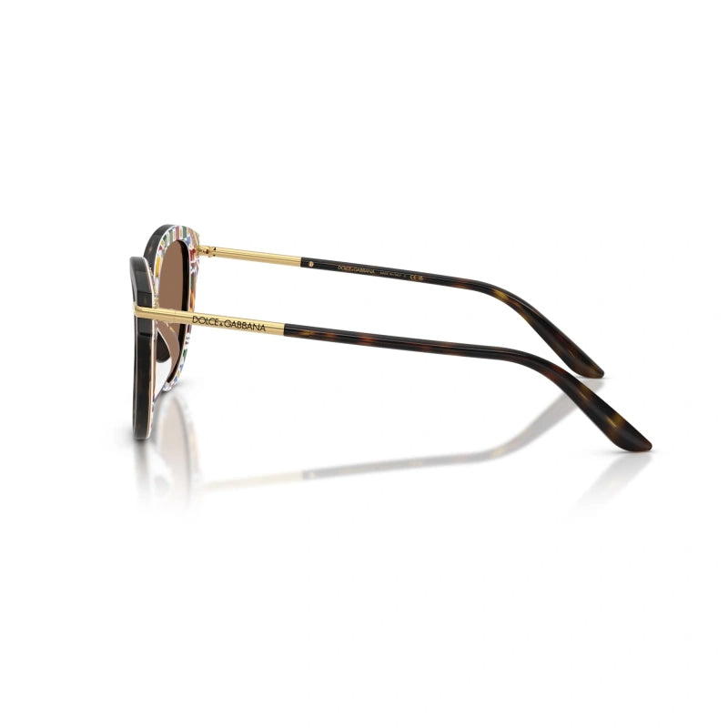 D&G DG4492 321713 Havana/Brown Butterfly Sunglasses Size 55