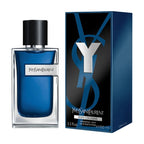Yves Saint Laurent cologne bottle and packaging on a white background