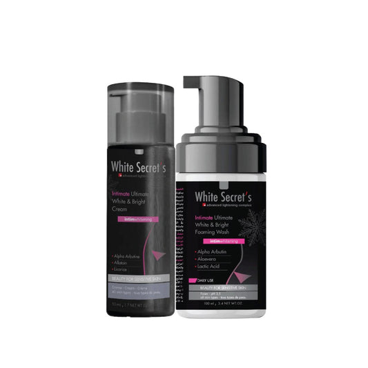 White Secret's Intimate White & Bright Complete Package — Foam + Cream + Deodorant